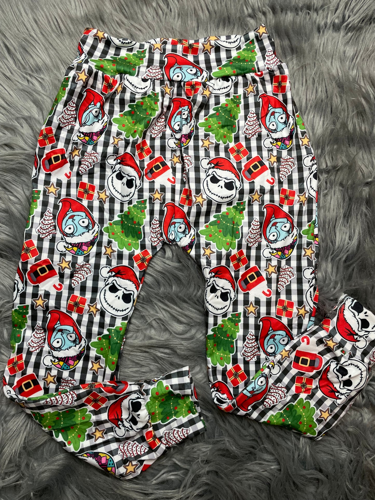 Checkered Christmas Night Joggers