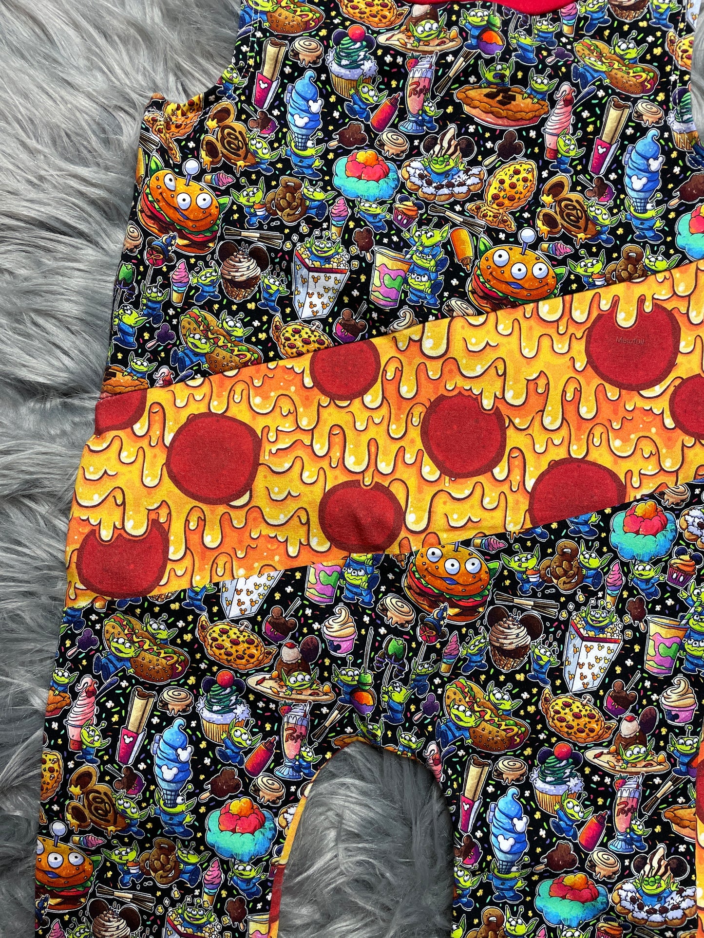 Pizza Shirt Romper -Pants size 18m