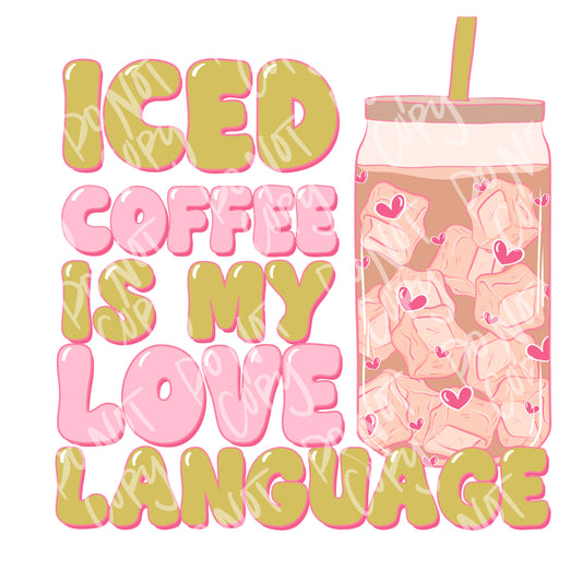 Ice Coffee Is My Love Language Sweater