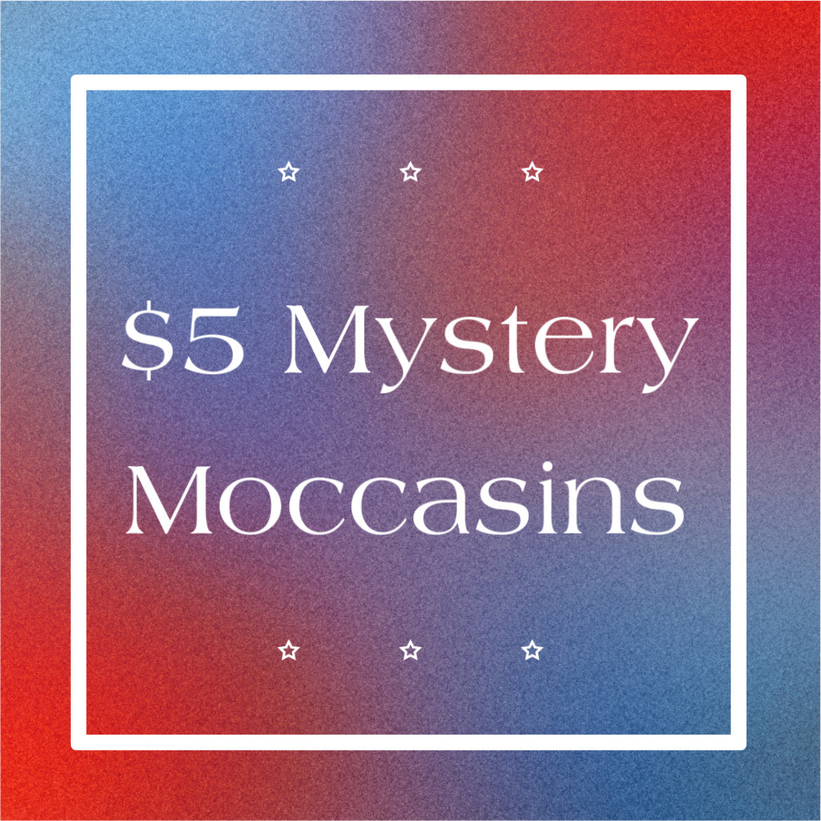 $5 Mystery Leather Moccasins