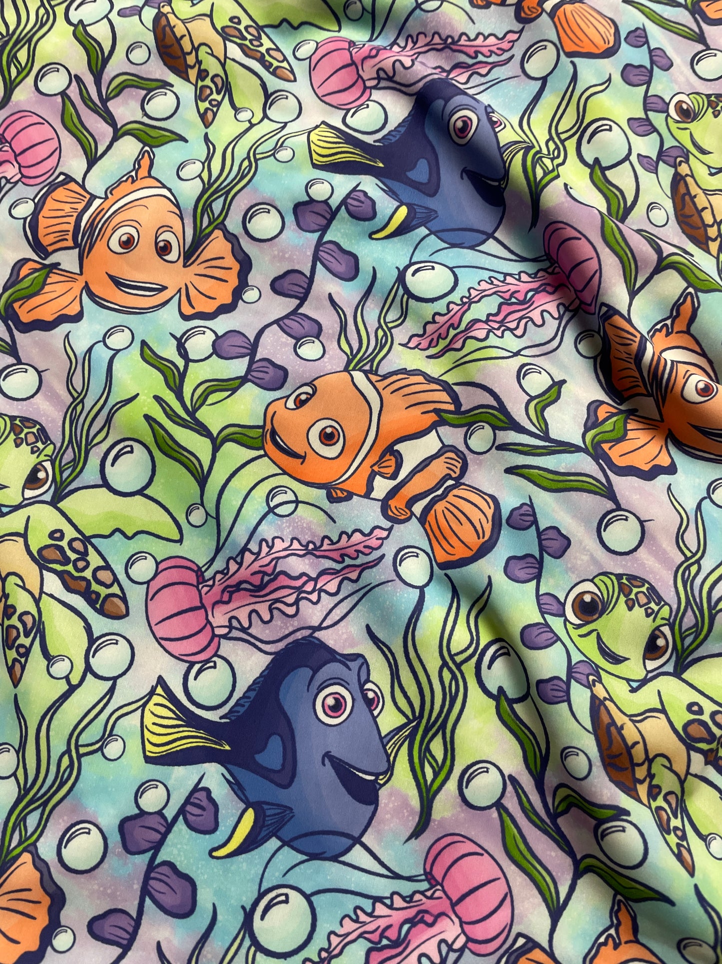 Fishes Made to order Swim Shorts -Up to 2Y or Mid Crop Tank up to 4Y PLEASE LEAVE SIZE AND STYLE IN NOTES