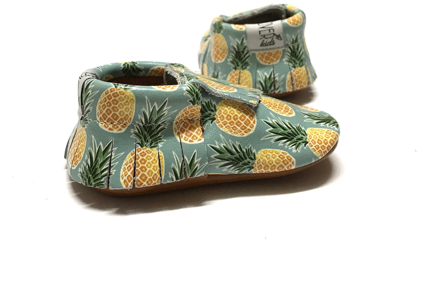 Sweet Pineapple Leather Moccasins